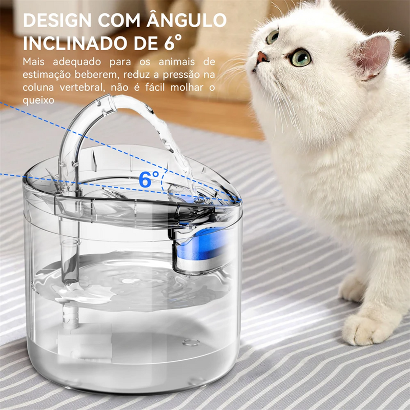 Newpet Bebedouro para gatos Com bebedouro automático para gatos e cães Bebedouro automático com dispensador de água